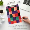 thumbnail image 3 of FORMRS Acrylic Clipboard with Low Profile Clip Standard A4 Letter Size, 12.5" x 9", Red and Purple Plaid Pattern, 3 of 8