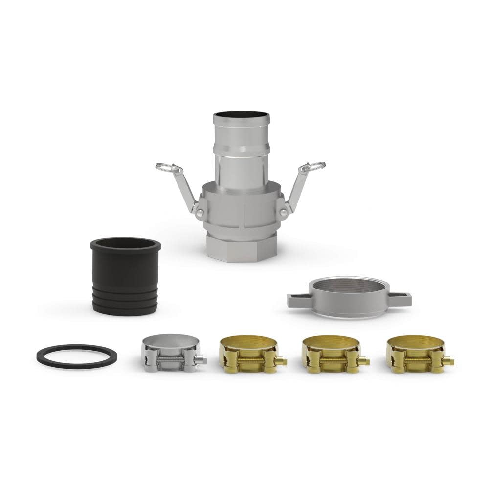 Champion 2-Inch Gas-Powered Semi-Trash Water Transfer Pump with Hose and Wheel Kit