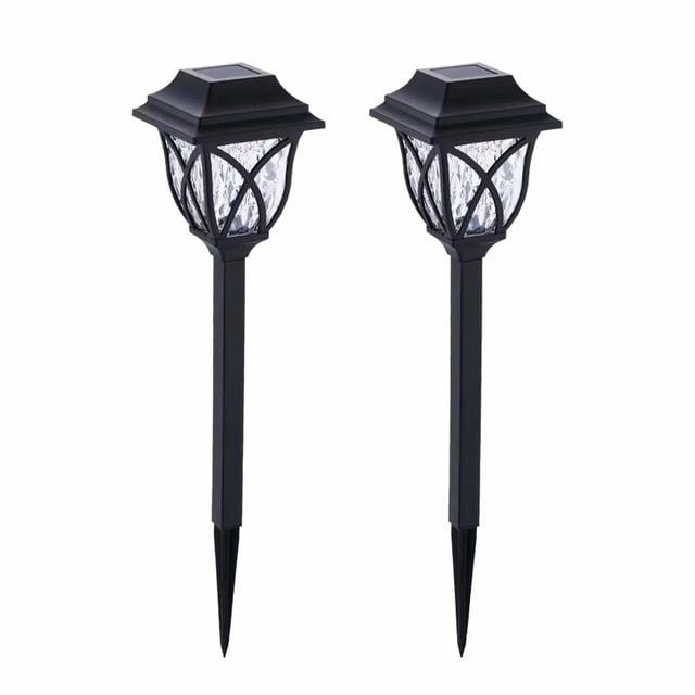 Luces de camino LED solares shamjiam impermeables para jardín luz blanca
