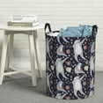 thumbnail image 6 of Fuzoiu Sloths Dancing Print Circular Hamper,Laundry Basket with Handle,Collapsible Laundry,Dirty Clothes Storage Basket,for Bedroom Bathroom Dorm Living Room-Small, 6 of 6