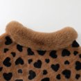 thumbnail image 6 of Fewfanhot Faux Fur Trim Heart Print Short Poncho Cape, Soft Warm Plush Wrap Shrug Coat for Women Fall Winter, 6 of 9