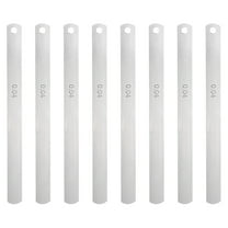 Uxcell 8 Pack Metric Steel Feeler Gauge, 0.04mm Thickness Filler Gauge, Offset Valves, Guitar Gauge Gage Measuring Tool