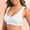White, variant on Women Casual Hollow Out Button Breathable Sport Bra Top Underwear Without Steel Ring Gathering Womens Bras Push up Front Closure The Running Girl Sports Bra Sports Brawls for Women Sports Bra with Non