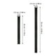 thumbnail image 2 of unbranded 10Ud Cintas De Cable Reutilizables Negras Con Gancho Y Para Organización Y Sujeción De Cables, 2 of 6