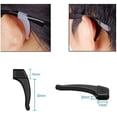 thumbnail image 2 of MOLDERP 12 pairs Kids and Adults Sport Eyeglass Strap Holder, Eyewear Retainer, Silicone Anti Slip Holder For Glasses Piece, Ear Hook, Eyeglass Temple Tip (Black), 2 of 3