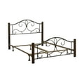 thumbnail image 2 of Hillsdale Furniture Destin Twin Metal Bed with Wood Posts, Brushed Cherry, 2 of 2