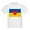 White, variant on - National Flag Of ??????? / Ukraine High Qu T Shirt - Light T-Shirt Kids XS-XL
