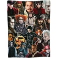 thumbnail image 3 of Blanket Johnny Depp Soft and Comfortable Warm Fleece Throw Blankets Yoga Blankets Beach Blanket Picnic Blankets Gift for Dorm room office decor Sofa Bed Camping Travel All Season, 3 of 6