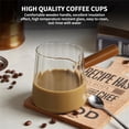 thumbnail image 2 of Espresso Measuring Cup 12 Oz, Espresso Glass Cups with Wood Handle, Milk Frothing Cup, Espresso Cup for Coffee, Milk, Tea or Maple Syrup Serving (Transparent, 12 oz), 2 of 5