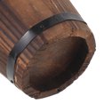 thumbnail image 3 of Minkissy Garden Planters Barrel Planter Wood Coffee Natural Style 1Set, 3 of 5