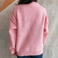 thumbnail image 4 of Weiqiqre Fall Sweaters for Women Oversized Cute Sweater Cozy Chunky Ribbed Knit Crewneck Long Sleeve Pullover Tops, 4 of 6
