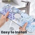 thumbnail image 6 of Sikiie Bird Butterfly Stripe Splash Guard for Sink Faucet-1 PC Super Absorbent Fast Drying Mat Sink Gadgets-Splash Guard for Kitchen, Sink Mat, 6 of 7