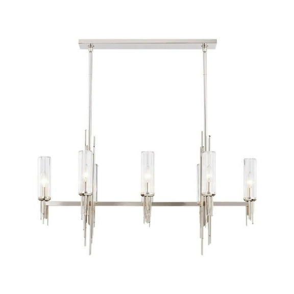 LP335838PNCR-Alora Lighting-Torres - 8 Light Pendant-22.13 Inches Tall and 18 Inches Wide-Polished Nickel Finish