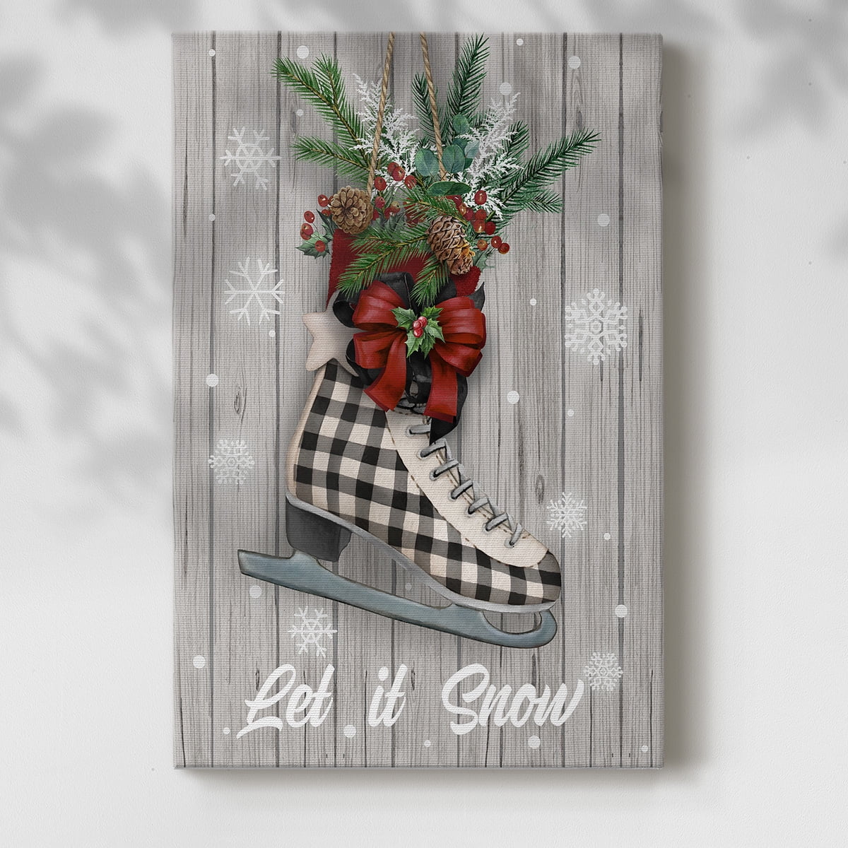 Christmas Skates- Gallery Wrapped Canvas