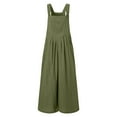 thumbnail image 6 of Aoochasliy Clothes Womens Pants Petite Ladies Fashion Loose Jumpsuit Casual Suspender Pants Wide Leg Solid Overalls, 6 of 7