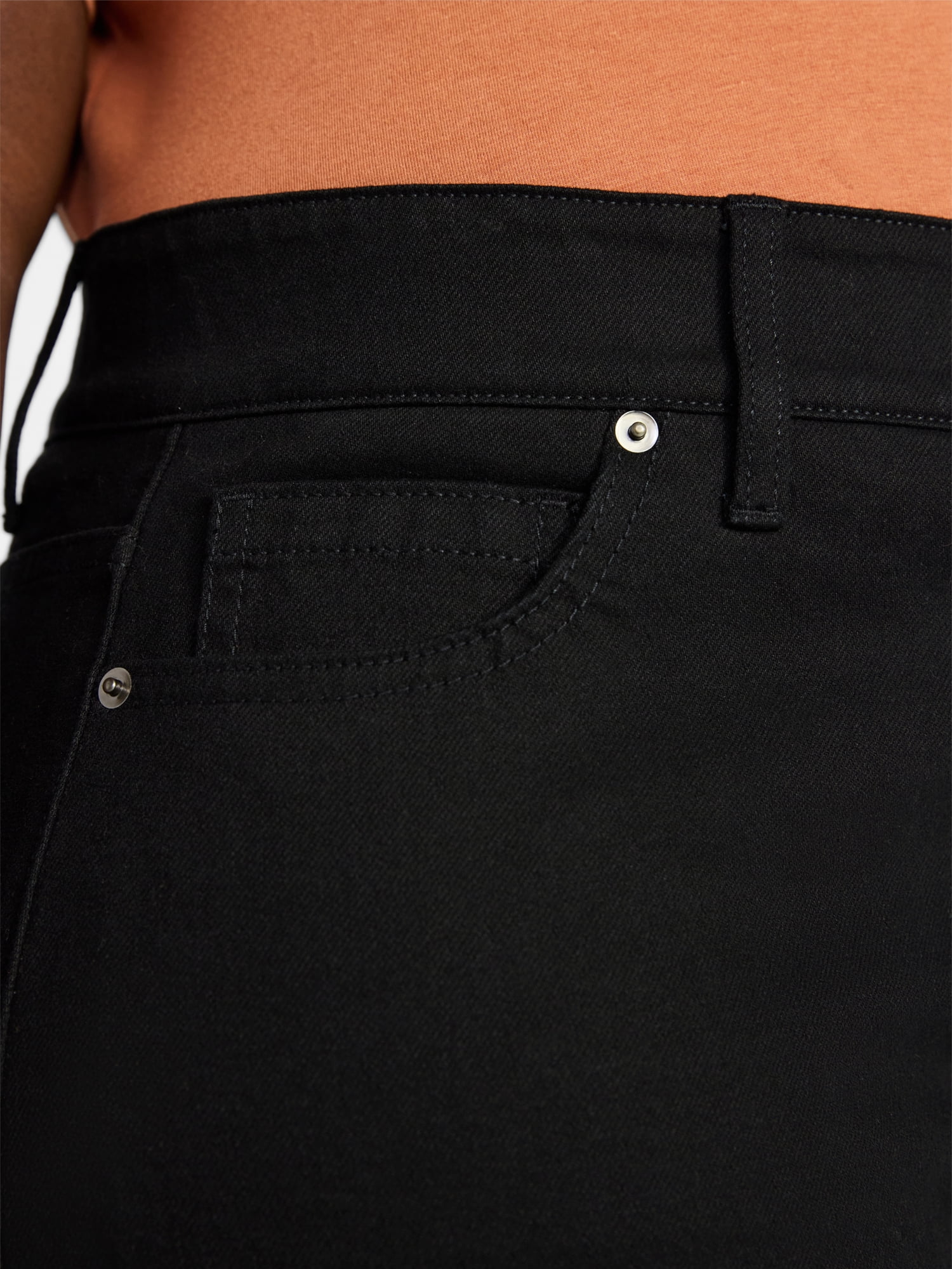 Terra & Sky Women's Plus High Rise A Line Denim Shorts, 5" Inseam, Sizes 16W-26W