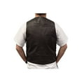 thumbnail image 2 of Redline Leather Men's Naked Leather Motorcycle Riding Vest M-2200SD-BROWN (3XL), 2 of 3