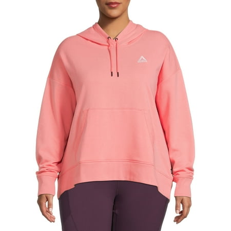 Reebok Women's Plus Renew Cropped French Terry Cloth Hoodie