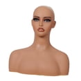 thumbnail image 4 of Cabeza De Maniquí Y Hombros, Busto De Cabeza De PVC Para Sombrero, Gafas De Sol, Collares De Maquillaje, 4 of 9
