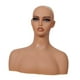 thumbnail image 3 of Busto de maniquí femenino, busto de cabeza de PVC, modelo profesional realista de medio cuerpo humano, soporte de cabeza para escaparate de joyería y, 3 of 9