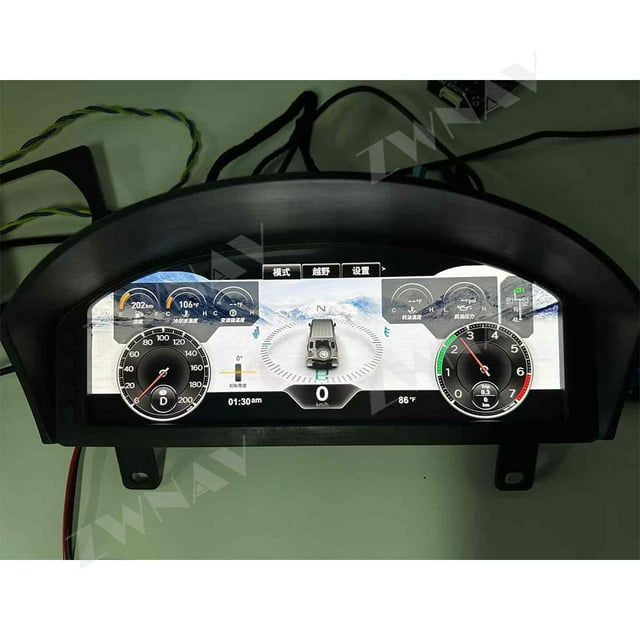 ZWNAV 12.3 inch car LCD digital instrument panel instrument cluster speedometer suitable for Land Rover Defender 2012-2016 LCD Instrument Cluster