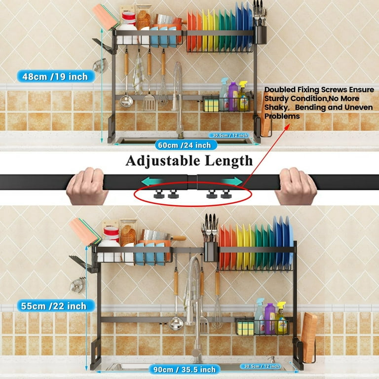 Buy ADBIU Over Sink (32≤Sink Size≤39.5) Dish Drying Rack