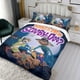 thumbnail image 3 of Scooby Doo Conjunto de sábanas temático, trío de piezas, cómodo y amigable con la piel, diseño único, regalo de decoración para el hogar para familiares, amigos y fans,135cm *200cm, 3 of 6