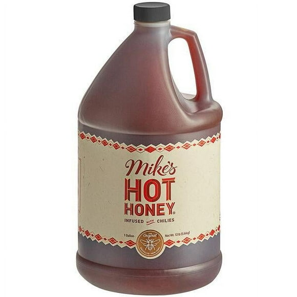 Mike’s Hot Honey Original Spicy Honey, 12 lb Jug – Chili-Infused Sweet Heat Condiment, Certified Kosher, Gluten-Free & Paleo-Friendly