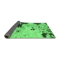 thumbnail image 2 of Ahgly Company Indoor Round Abstract Emerald Green Modern Area Rugs, 4' Round, 2 of 4