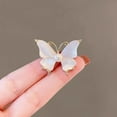 thumbnail image 3 of Eoperou Butterfly Brooch Pin with Faux Pearl Anti-oxidation Lightweight Portable Decorative Brooch Stylish Accessory Pin Clothing Decoration, 3 of 6