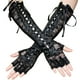 thumbnail image 4 of Guantes de encaje elegantes para mujer: perfectos para eventos nocturnos y fiestas de disfraces. Negro, 4 of 9