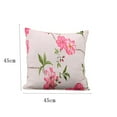 thumbnail image 5 of Fundas de almohada con estampado floral,Funda de almohada 18x18 pulgadas,Sofá Sofá Almohada Cojín,Almohadas de flores,Suave y transpirable. 2 piezas, 5 of 5