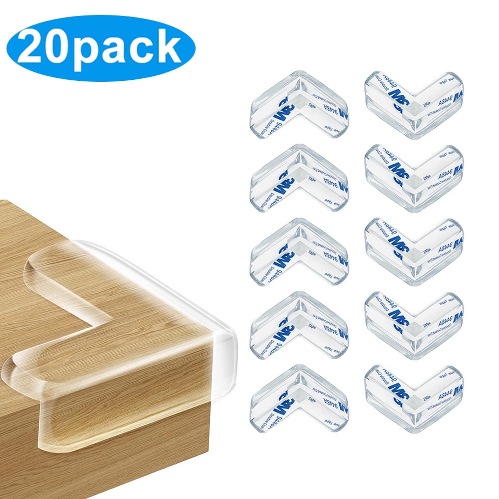 EIMELI 20 Pack Corner Guards Clear Corner Protectors High Resistant