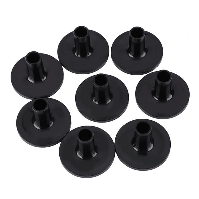 Fundas para platillos de plástico, 8 piezas Fundas para platillos de batería negras de plástico Fundas para platillos negras Artesanía excepcional