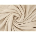 thumbnail image 6 of American Soft Linen Fleece Blanket Twin Size 60x80 - Cozy, Durable & Lightweight for Bed, Couch, and All-Season Comfort, Taupe, 6 of 8