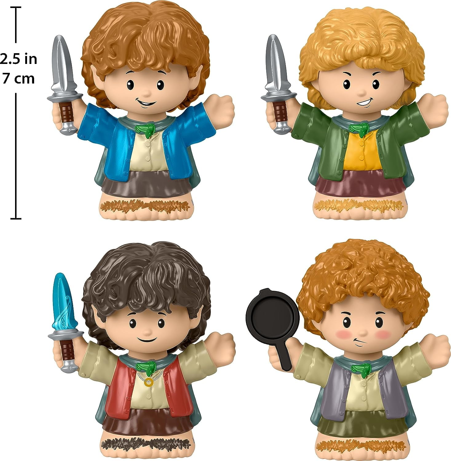 Little People Collector the Lord of the Rings: Hobbits Special Edition Set In A Display Gift Box for Adults & Fans, 4 Figures
