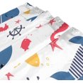 thumbnail image 3 of FREEAMG Home Decor Shower Curtain, Whales Seamless Pattern Waterproof Bath Curtain, Washable Fabric Decor Shower Curtains for Bathroom, 60x72 inch, 3 of 5