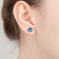 thumbnail image 6 of SUSHANG Gemstone Copper Silver Plated Earrings Fancy Rubys Copper Silver Plated Stud Earrings Women'S Earrings Set with Zircon Gold Plated Earrings, 6 of 7