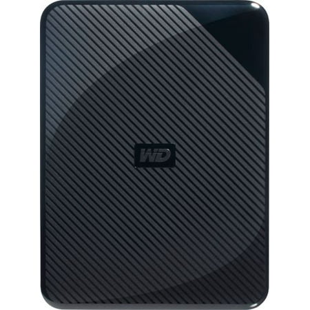 WD - Gaming Drive 4TB External USB 3.0 Portable Hard Drive - Black Top With Blue
