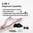 thumbnail image 5 of Sterling Series Sprague Rappaport-Type Stethoscope, Red, Boxed, 5 of 10