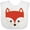 AA-White, variant on Inktastic Fox Woodland Animals Boys or Girls Baby Bib