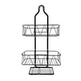 thumbnail image 4 of Bxaolu Shower Caddy Hanging - 2 Tier Never Rust Shower Organizer - Metal Over The Head Caddy with Soap Basket - Black, 4 of 9