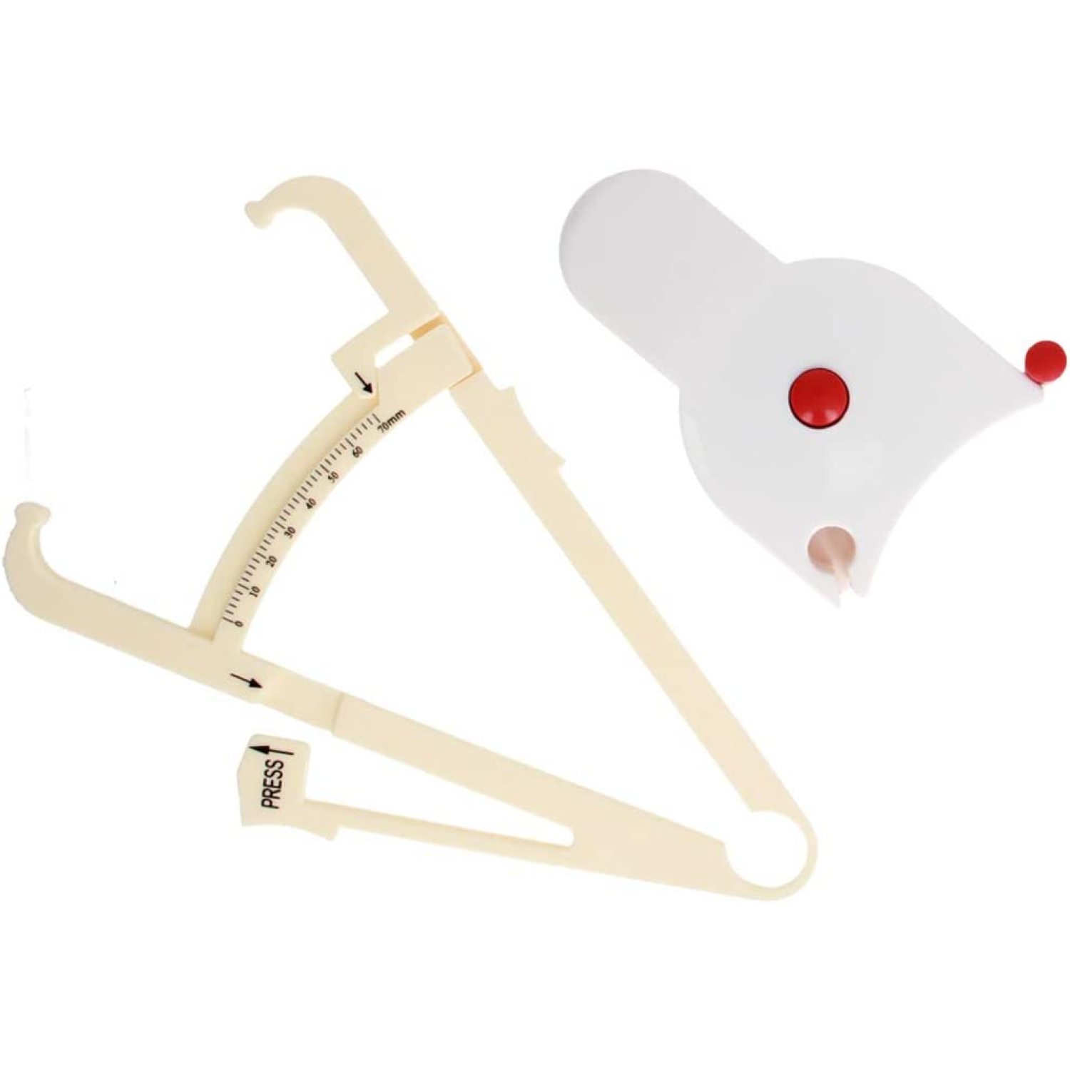 CintBllTer Body Fat Caliper and Body Measuring Tape, Skinfold Calipers