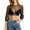 Black, variant on JTieacloth Women's Elegant Crop Layer Tops Oktoberfest Bavarian Traditional Dirndl Blouse,Black