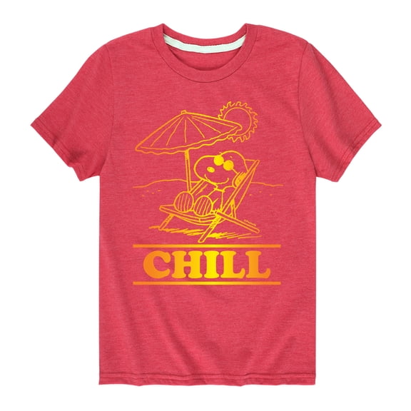 Peanuts - Chill Snoopy - Toddler And Youth Short Sleeve Graphic T-Shirt