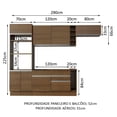 thumbnail image 3 of Cocina Integral Completa Modular Madesa Safira 290cm MM 04, 3 of 5