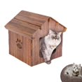 thumbnail image 1 of Rascador para casa de gatos, tablero para rascar, cama para dormir, Protector de muebles cómodo, refugio, para gatitos, animales pequeños, sumi Salvador Cama nido, 1 of 8