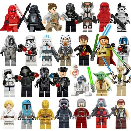 29 Pcs Star Wars Figures Building Blocks Toys Set, 1.77 Inch Imperial Commando General Griffith Luke Master Ahsoka, Gift for Kids Fans of Star Wars Building Toys