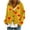 Yellow, variant on Kaemgyyd Womens Cardigan Sweaters Cute Heart Button down Sweater Tops Casual V Neck Long Sleeve Fall Coat Streetwear