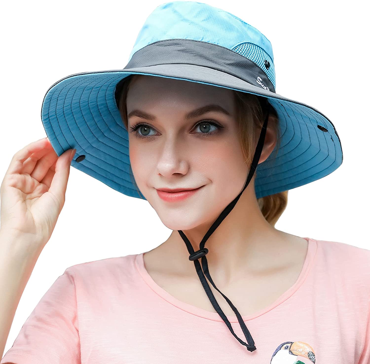 Zukuco Women Outdoor Summer Sun Hat UV Protection Wide Brim